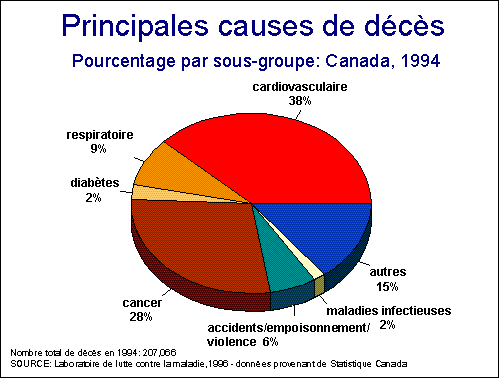 Les principales causes de d&eacute;c&egrave;s : Canada 1994