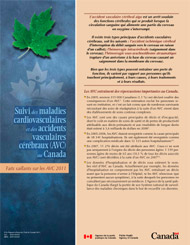 Suivi des maladies cardiovasculaires et des accidents vasculaires c&eacute;r&eacute;braux (AVC) au Canada - Faits saillants sur les AVC 2011