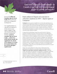 Points saillants de l'Enqu&ecirc;te sur la sant&eacute; dans les collectivit&eacute;s canadiennes de 2009 - R&eacute;ponse rapide sur l'ost&eacute;oporose