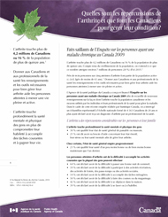 >L&rsquo;arthrite : Faits saillants de l&rsquo;Enqu&ecirc;te sur les personnes ayant une maladie chronique au Canada 2009