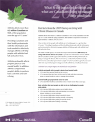 Arthritis: Fast Facts from the 2009 Survey on Living with Chronic Disease in Canada