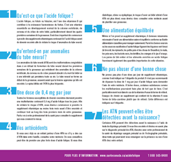Brochure - Acide Folique