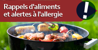 Rappels d'aliments et alertes � l'allergie