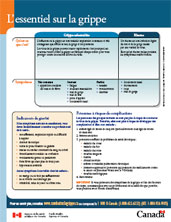 Aide-m&eacute;moire pour la pr&eacute;vention de la grippe 