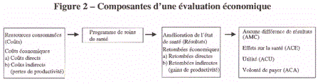 Figure 2 - Composantes d'une evaluation economique