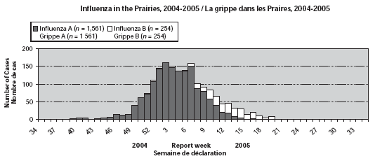 Influenza in the Prairies, 2004-2005 / La grippe dans les Praires, 2004-2005