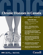 Chronic Diseases in Canada - Vol30-1